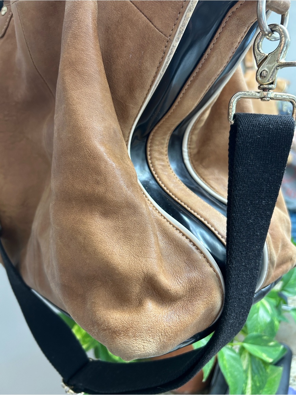 L.A.M.B Genuine Leather Brown Shoulder Bag - Picture 14 of 14